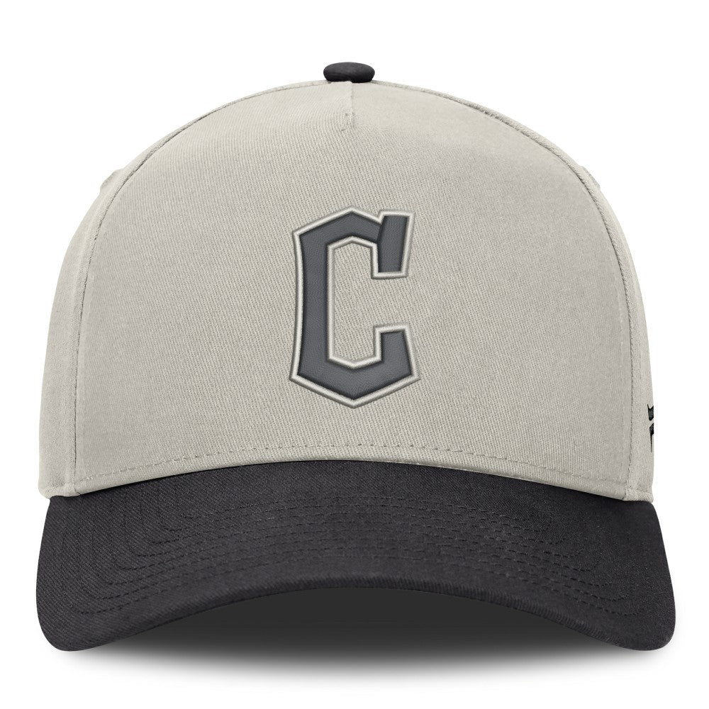Cleveland Guardians Fanatics Wonder A-Frame Adjustable Hat - Stone/Graphite Hats