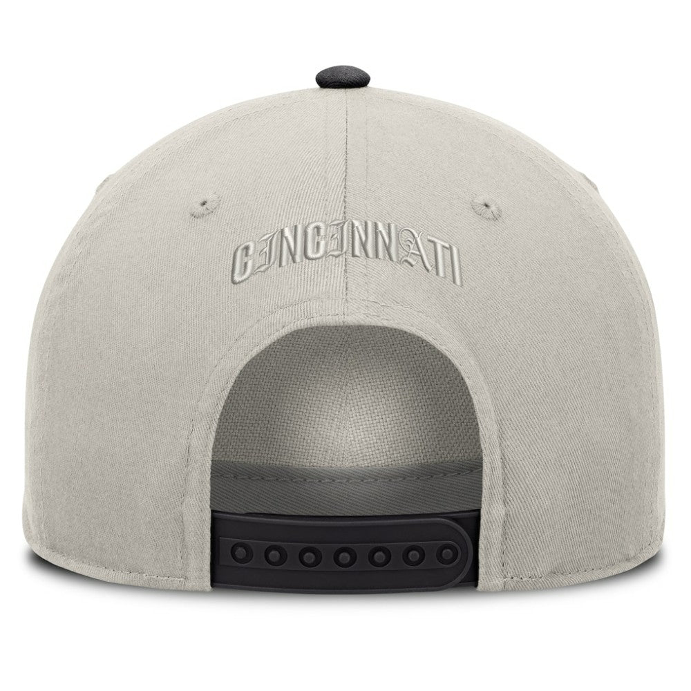 Cincinnati Reds Fanatics Wonder A-Frame Adjustable Hat - Stone/Graphite Hats