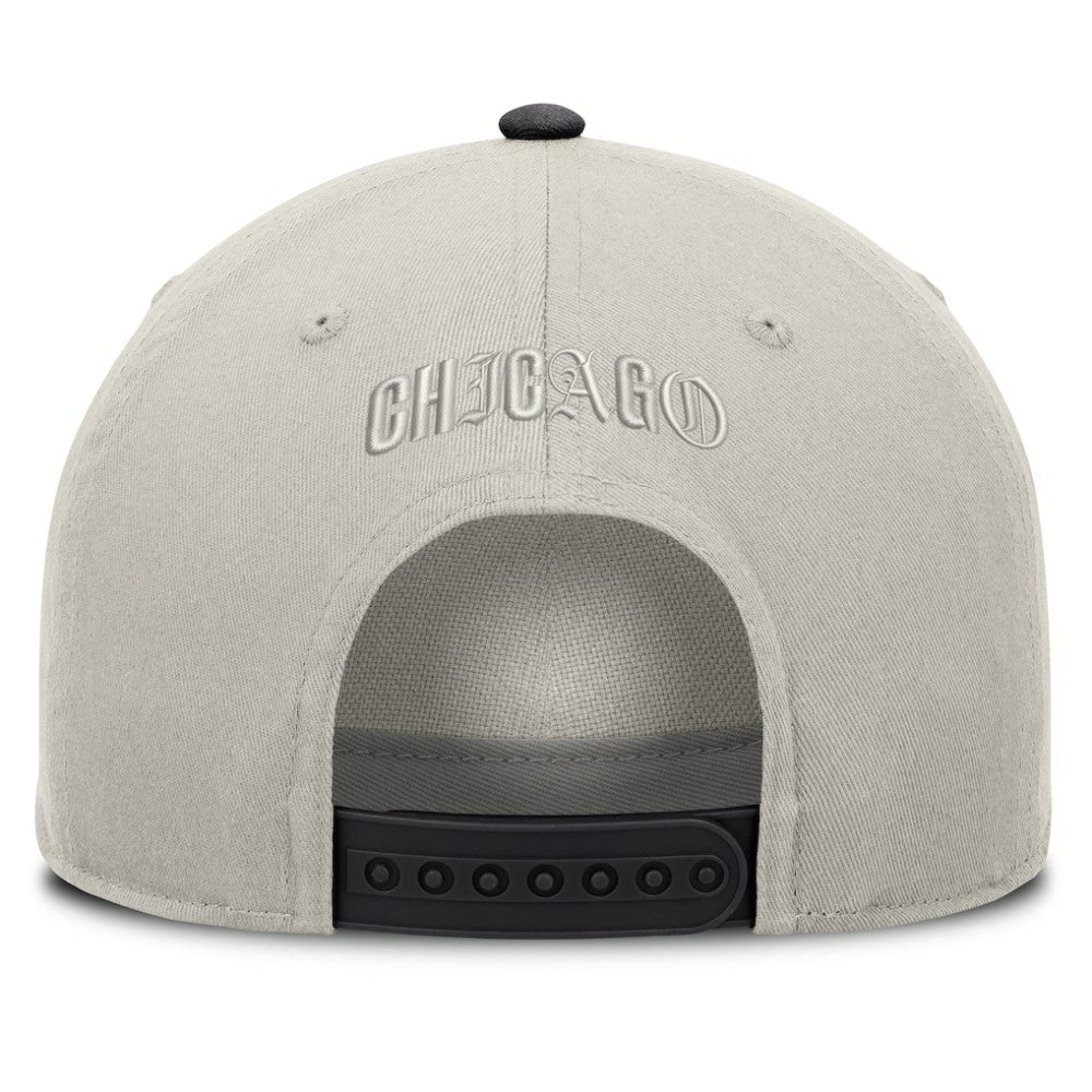 Chicago White Sox Fanatics Wonder A-Frame Adjustable Hat - Stone/Graphite Hats