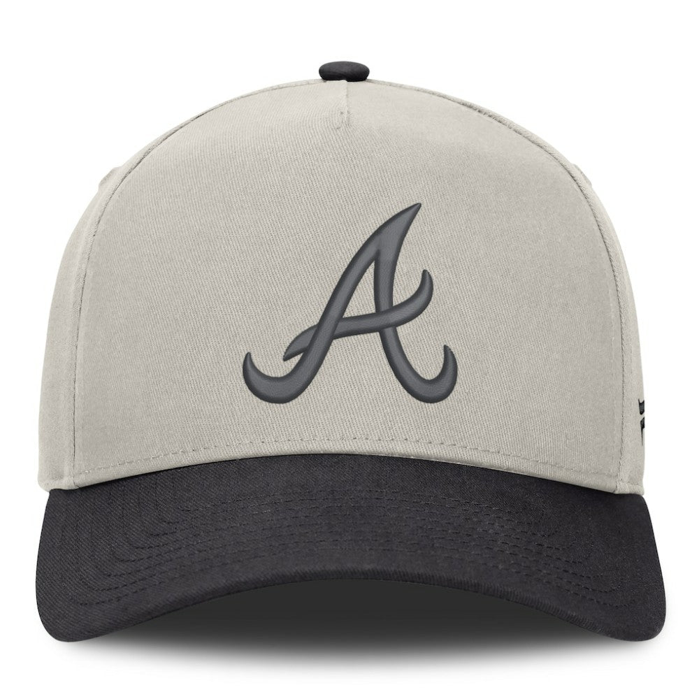 Atlanta Braves Fanatics Wonder A-Frame Adjustable Hat - Stone/Graphite Hats
