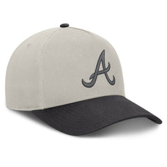 Atlanta Braves Fanatics Wonder A-Frame Adjustable Hat - Stone/Graphite Hats