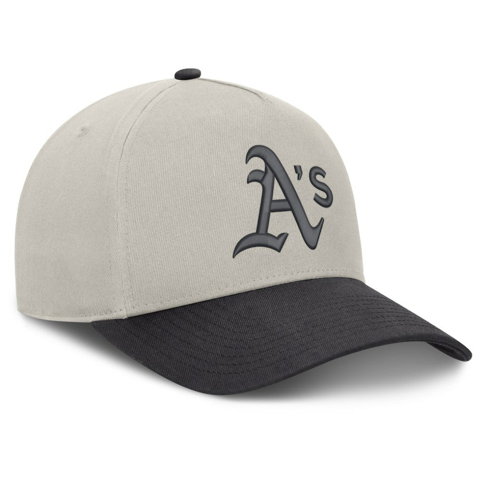 Athletics Fanatics Wonder A-Frame Adjustable Hat - Stone/Graphite Hats