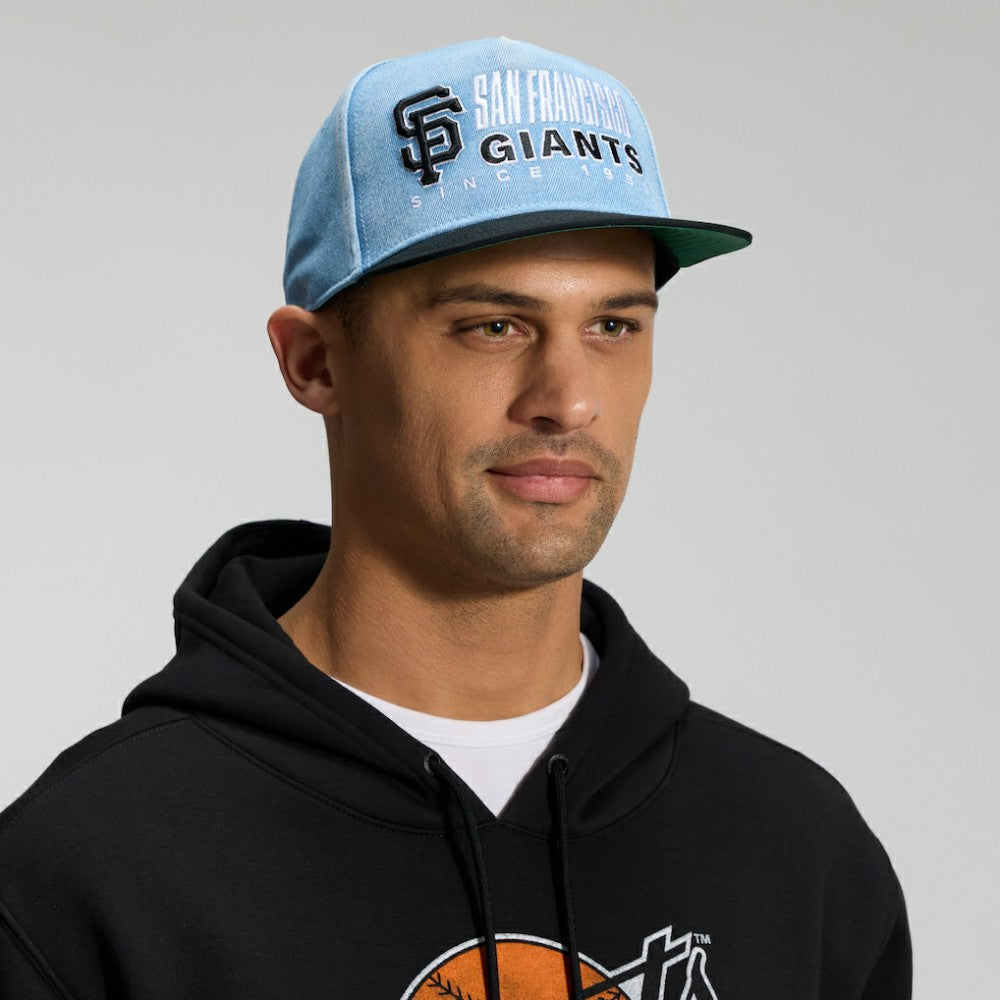 San Francisco Giants Fanatics Twinbill Snapback Hat - Denim Hats