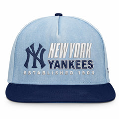 New York Yankees Fanatics Twinbill Snapback Hat - Denim Hats