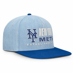 New York Mets Fanatics Twinbill Snapback Hat - Denim Hats