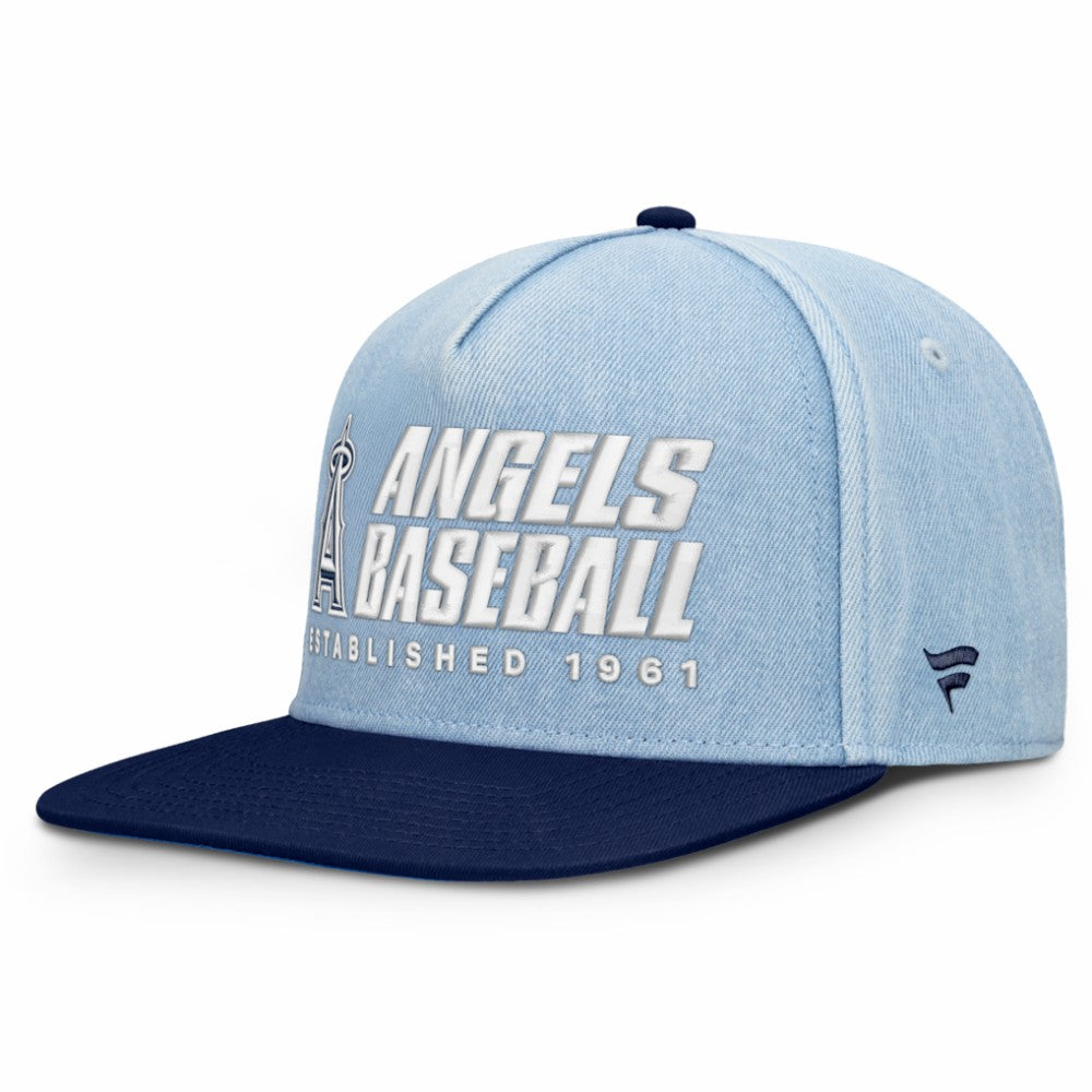 Los Angeles Angels Fanatics Twinbill Snapback Hat - Denim Hats