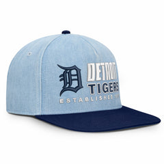 Detroit Tigers Fanatics Twinbill Snapback Hat - Denim Hats