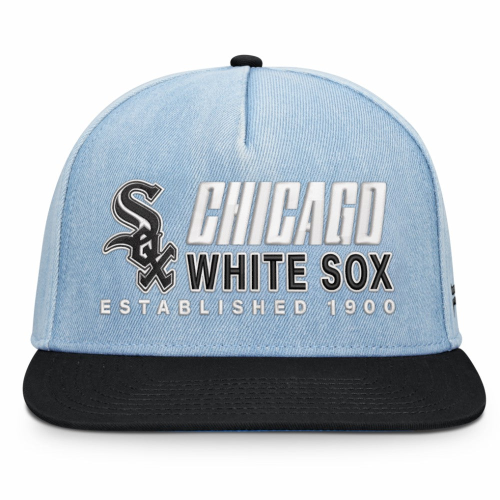 Chicago White Sox Fanatics Twinbill Snapback Hat - Denim Hats