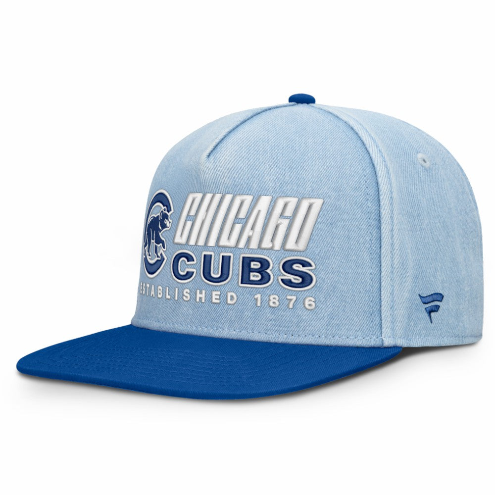 Chicago Cubs Fanatics Twinbill Snapback Hat - Denim Hats