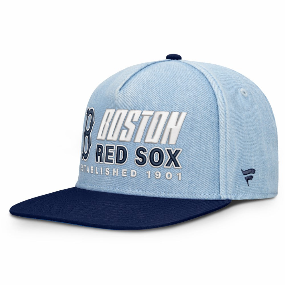 Boston Red Sox Fanatics Twinbill Snapback Hat - Denim Hats
