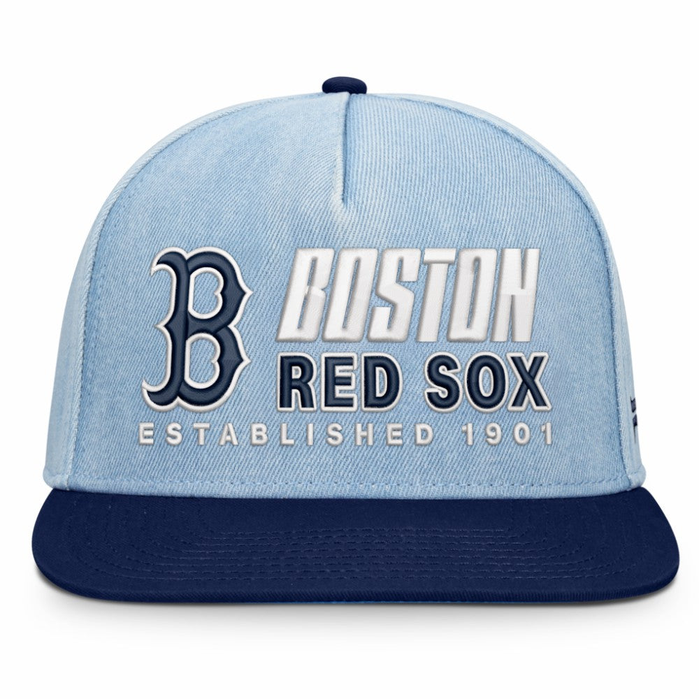 Boston Red Sox Fanatics Twinbill Snapback Hat - Denim Hats