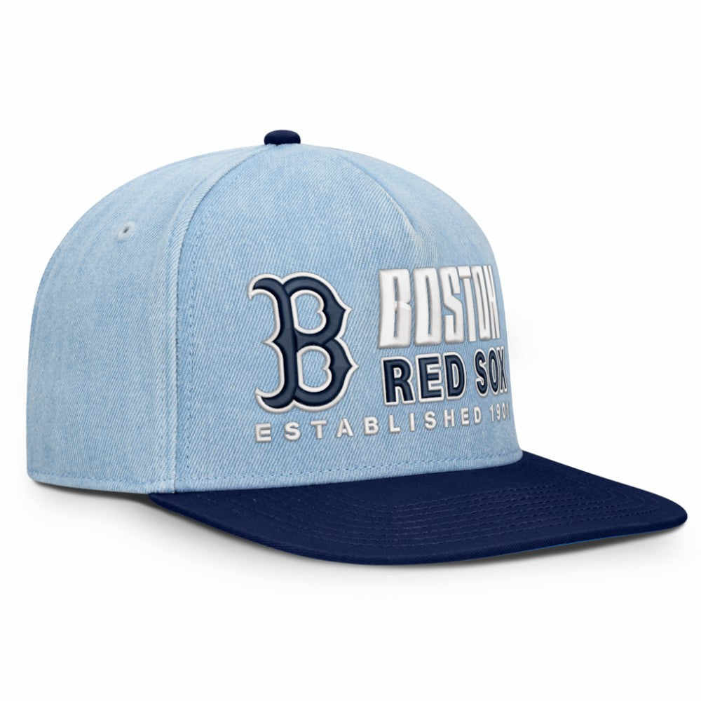 Boston Red Sox Fanatics Twinbill Snapback Hat - Denim Hats