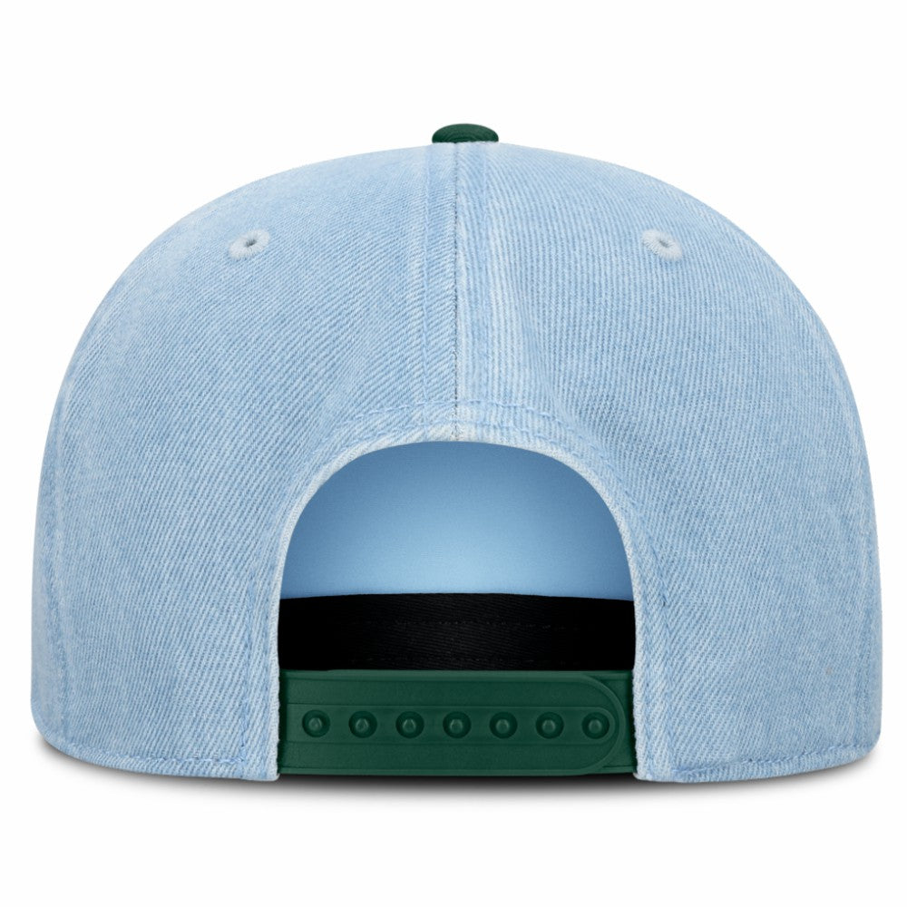 Athletics Fanatics Twinbill Snapback Hat - Denim Hats