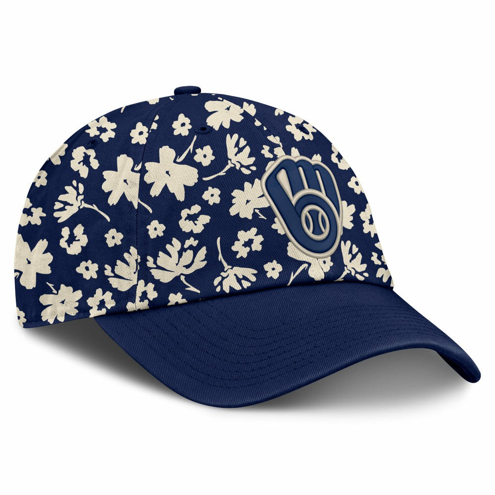 Milwaukee Brewers Fanatics Women's Blossom Adjustable Hat - Navy Hats