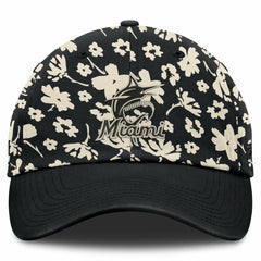 Miami Marlins Fanatics Women's Blossom Adjustable Hat - Black Hats