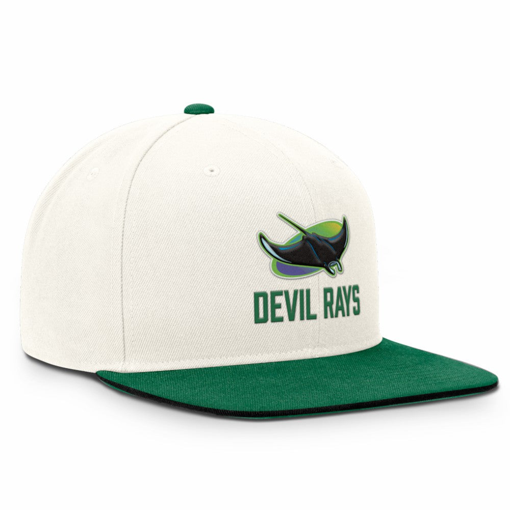 Tampa Bay Rays Nike Cooperstown Pro Dri-FIT Snapback Hat - Cream/Green Hats