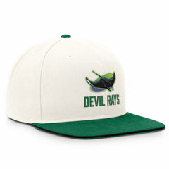 Tampa Bay Rays Nike Cooperstown Pro Dri-FIT Snapback Hat - Cream/Green Hats
