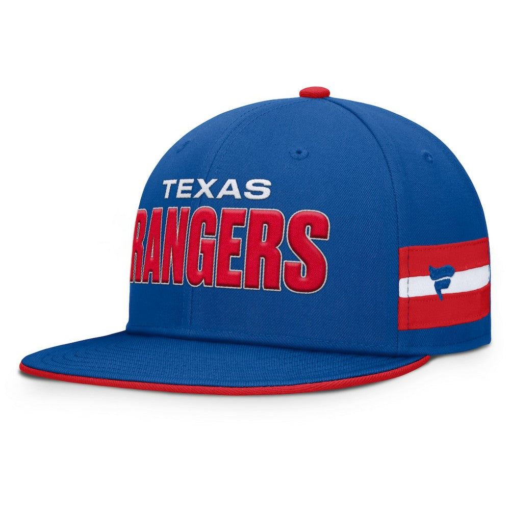 Texas Rangers Fanatics Pick Off Fitted Hat - Royal Hats