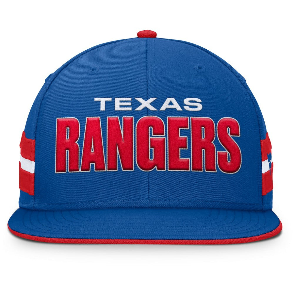 Texas Rangers Fanatics Pick Off Fitted Hat - Royal Hats