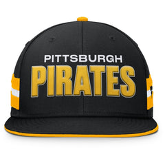 Pittsburgh Pirates Fanatics Pick Off Fitted Hat - Black Hats