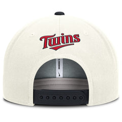 Minnesota Twins Nike Cooperstown Pro Dri-FIT Snapback Hat - Cream/Navy Hats