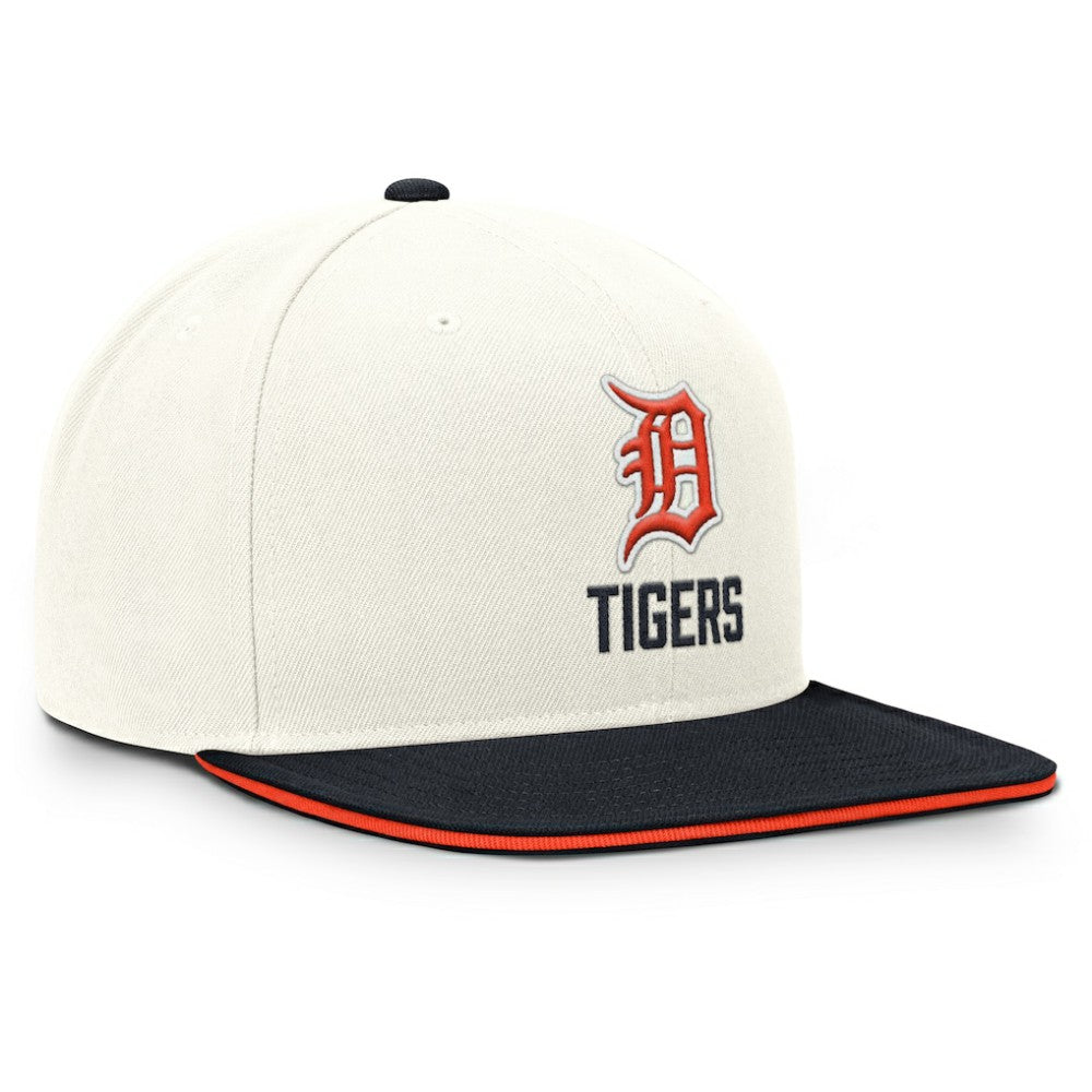Detroit Tigers Nike Cooperstown Pro Dri-FIT Snapback Hat - Cream/Navy Hats
