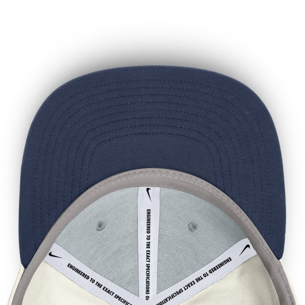 Chicago Cubs Nike Cooperstown Pro Dri-FIT Snapback Hat - Cream/Navy Hats