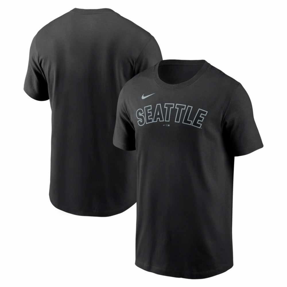Seattle Mariners Nike Alternate Wordmark T-Shirt - Black T-shirts
