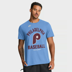 Philadelphia Phillies Nike Cooperstown Collection T-Shirt - Light Blue T-shirts