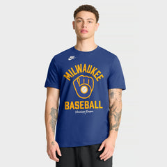Milwaukee Brewers Nike Cooperstown Collection T-Shirt - Royal T-shirts