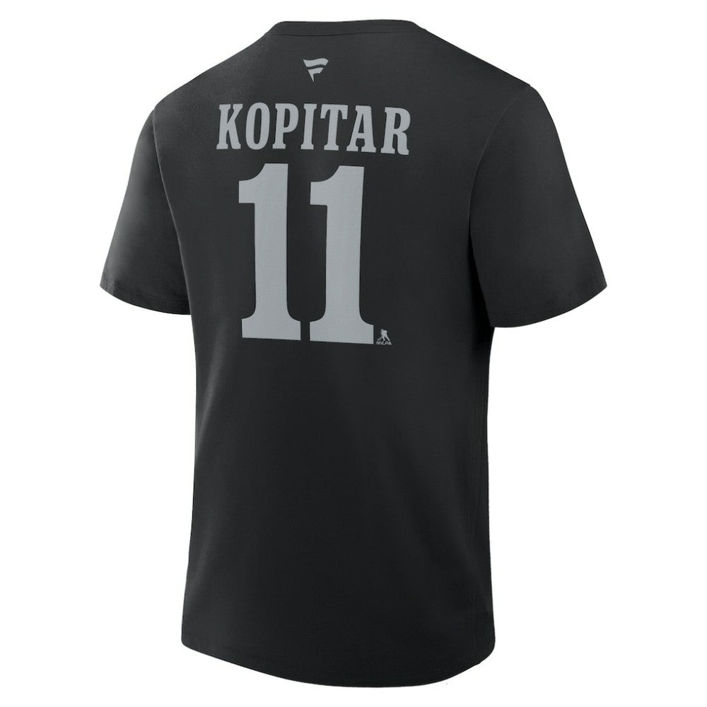 Anze Kopitar Los Angeles Kings Fanatics Authentic Stack Name & Number T-Shirt - Black | US 2001569378