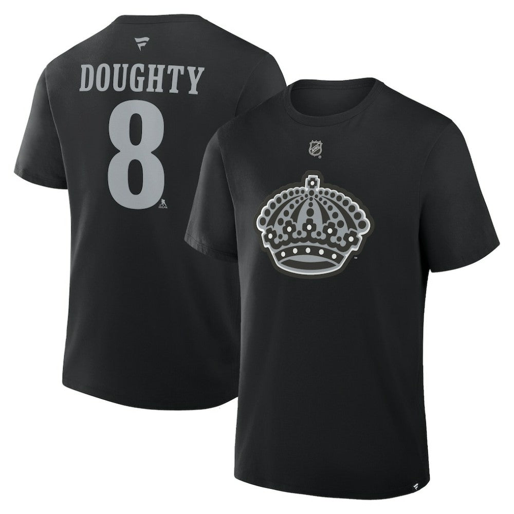 Drew Doughty Los Angeles Kings Fanatics Authentic Stack Name & Number T-Shirt - Black | US 2001569379
