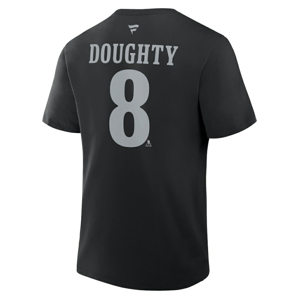 Drew Doughty Los Angeles Kings Fanatics Authentic Stack Name & Number T-Shirt - Black | US 2001569379