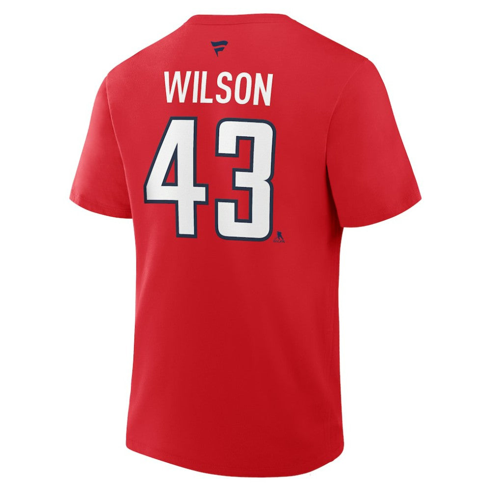 Tom Wilson Washington Capitals Fanatics Authentic Stack Name & Number T-Shirt - Red | US 2001569472