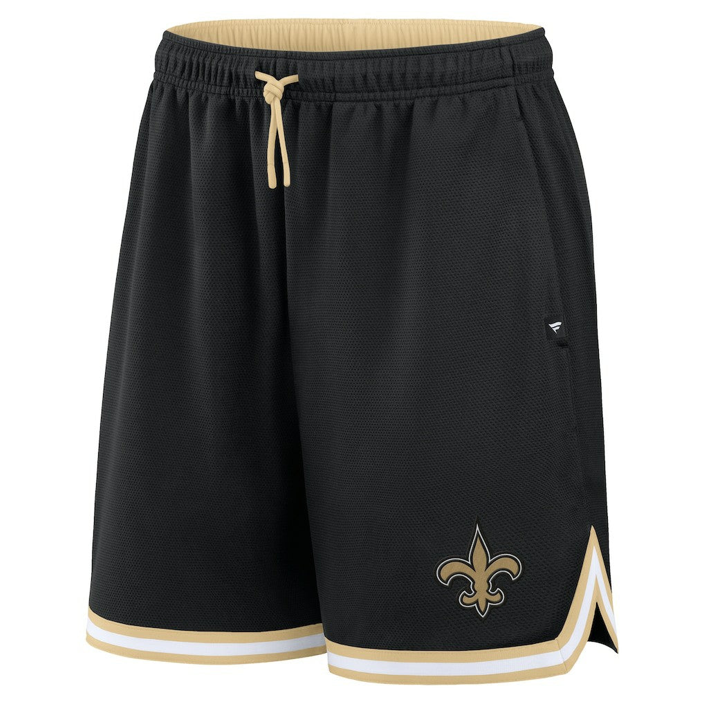 New Orleans Saints Fearless Drive Shorts - Black Shorts