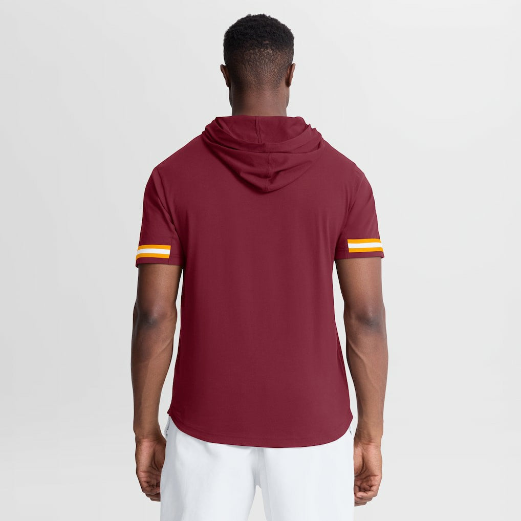 Washington Commanders Optimal Play Short Sleeve Hooded T-Shirt - Burgundy T-shirts