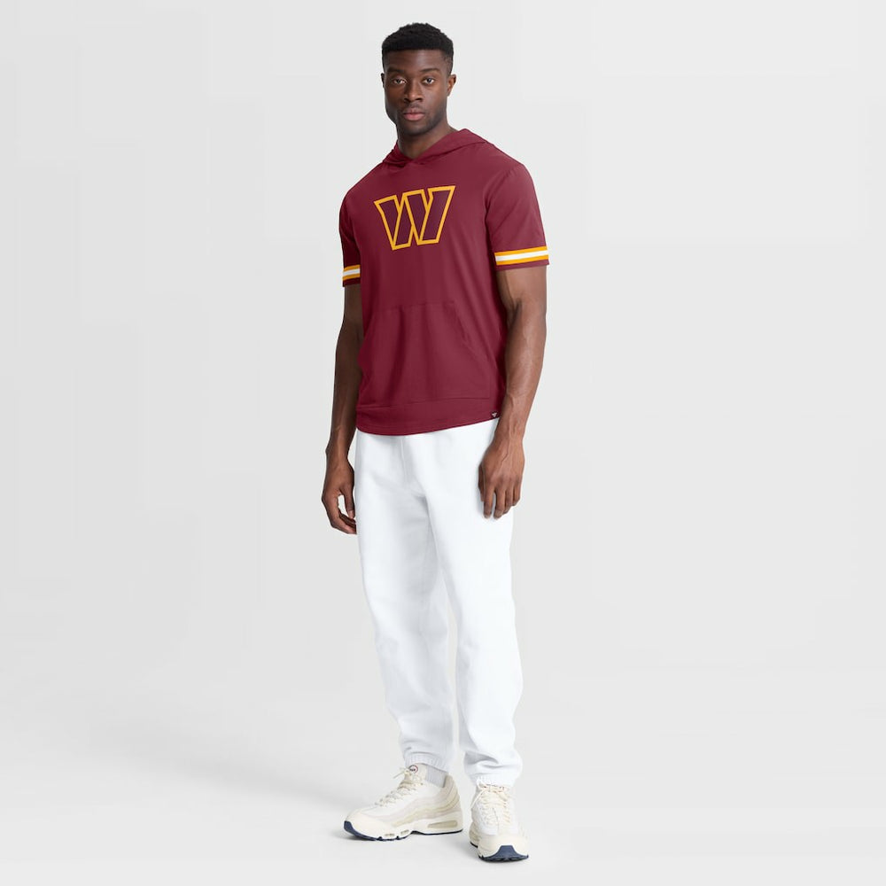 Washington Commanders Optimal Play Short Sleeve Hooded T-Shirt - Burgundy T-shirts