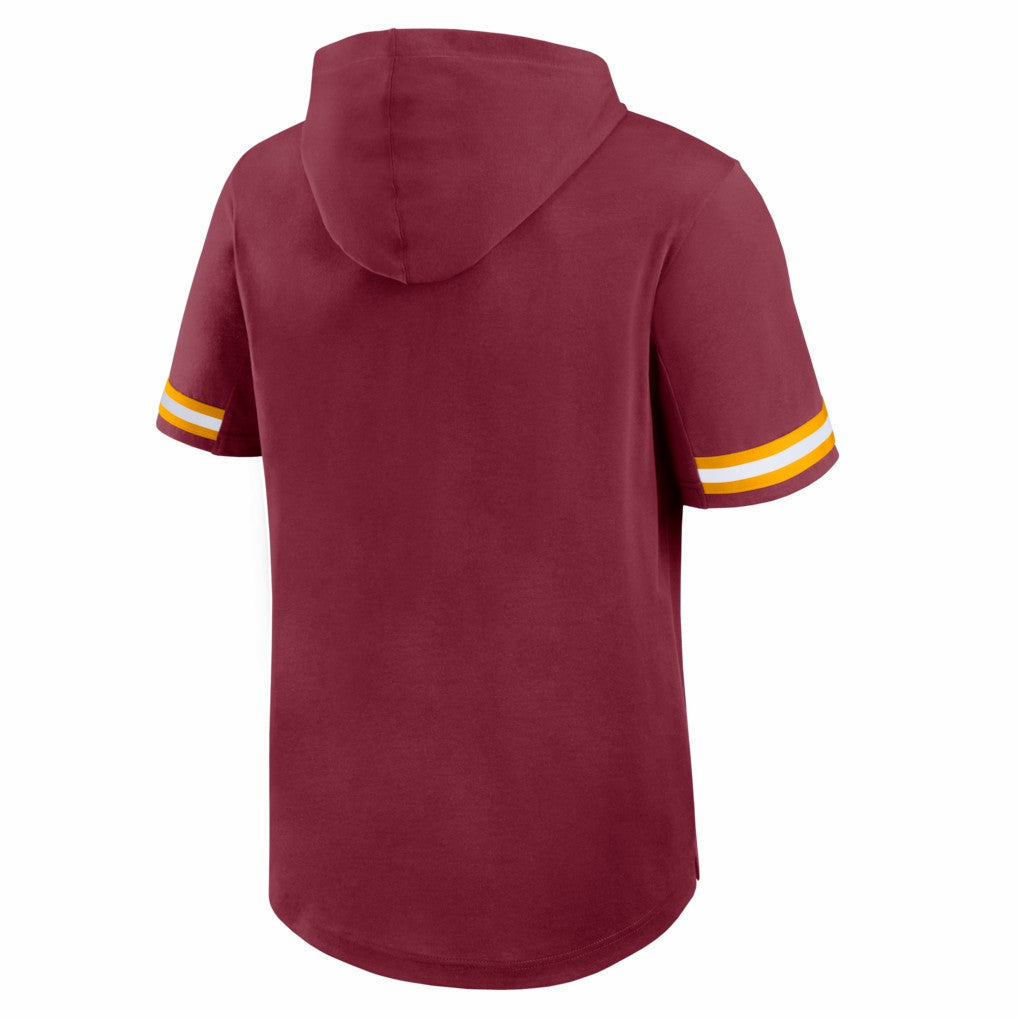 Washington Commanders Optimal Play Short Sleeve Hooded T-Shirt - Burgundy T-shirts