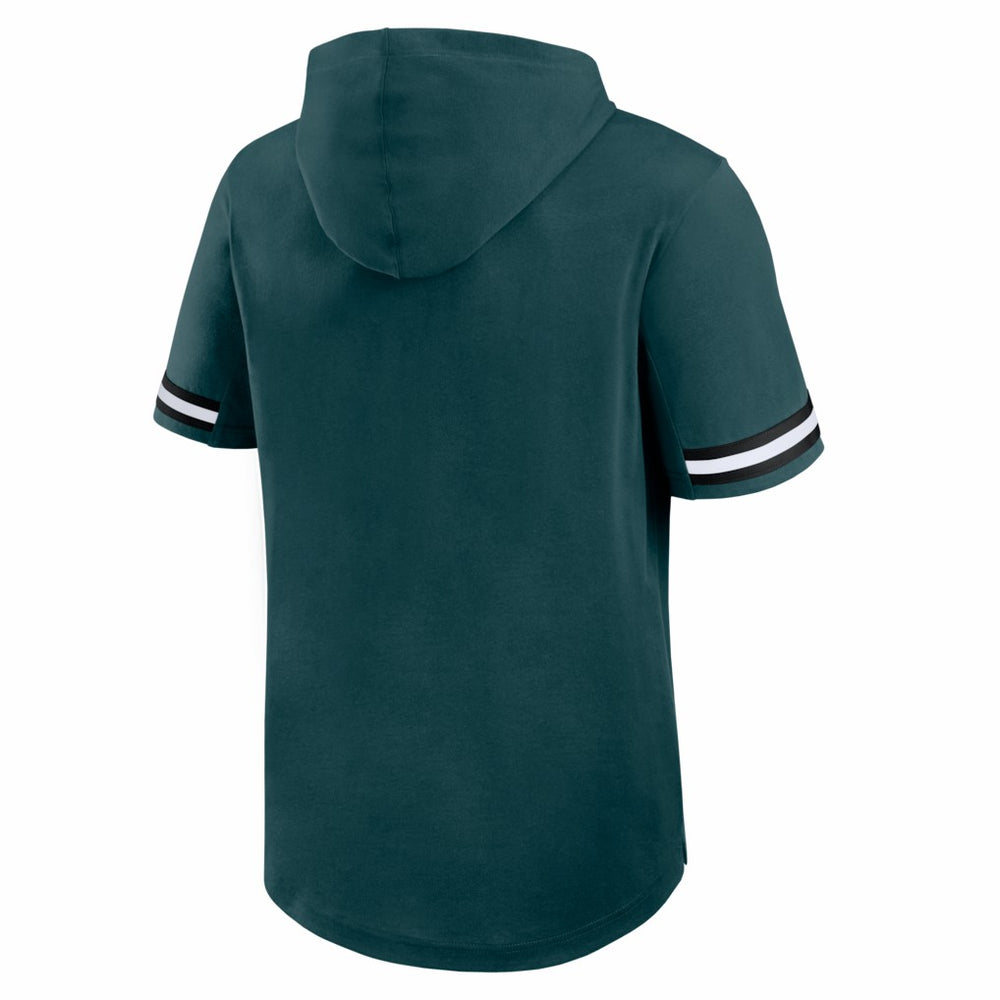 Philadelphia Eagles Optimal Play Short Sleeve Hooded T-Shirt - Midnight Green T-shirts