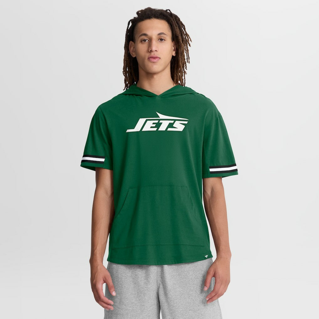 New York Jets Optimal Play Short Sleeve Hooded T-Shirt - Green T-shirts