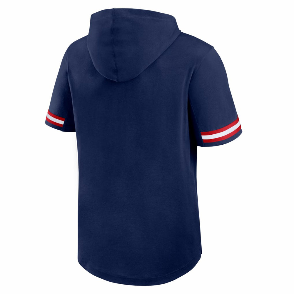 New England Patriots Optimal Play Short Sleeve Hooded T-Shirt - Navy T-shirts