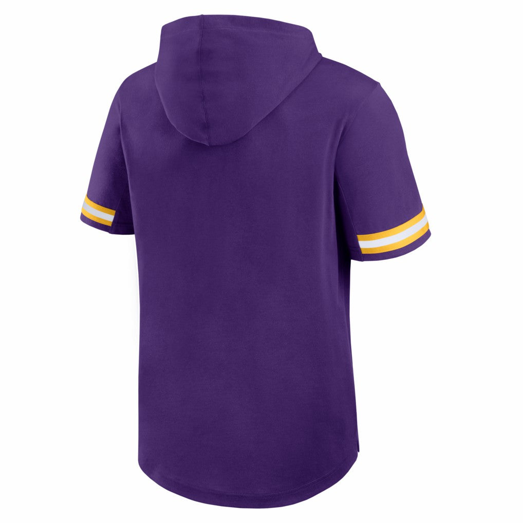 Minnesota Vikings Optimal Play Short Sleeve Hooded T-Shirt - Purple T-shirts