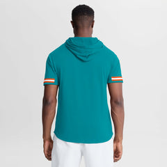 Miami Dolphins Optimal Play Short Sleeve Hooded T-Shirt - Aqua T-shirts
