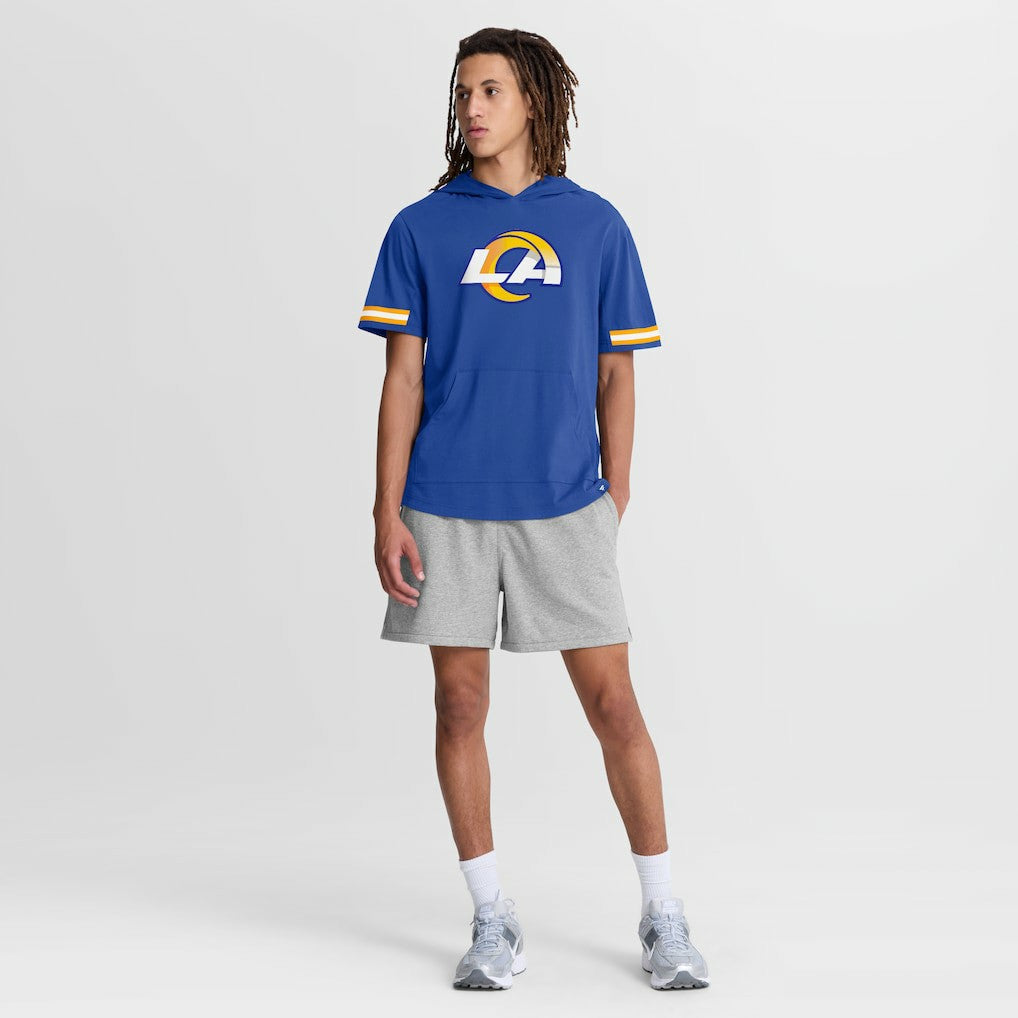 Los Angeles Rams Optimal Play Short Sleeve Hooded T-Shirt - Royal T-shirts