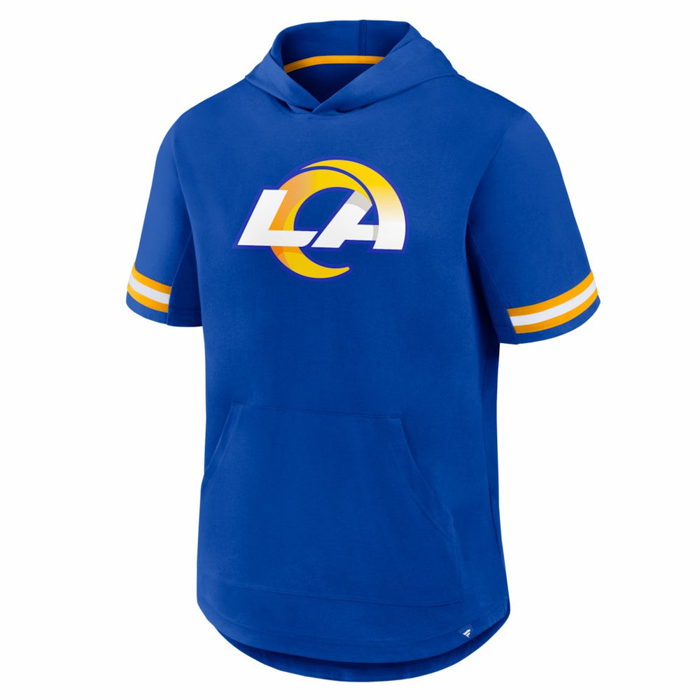 Los Angeles Rams Optimal Play Short Sleeve Hooded T-Shirt - Royal T-shirts