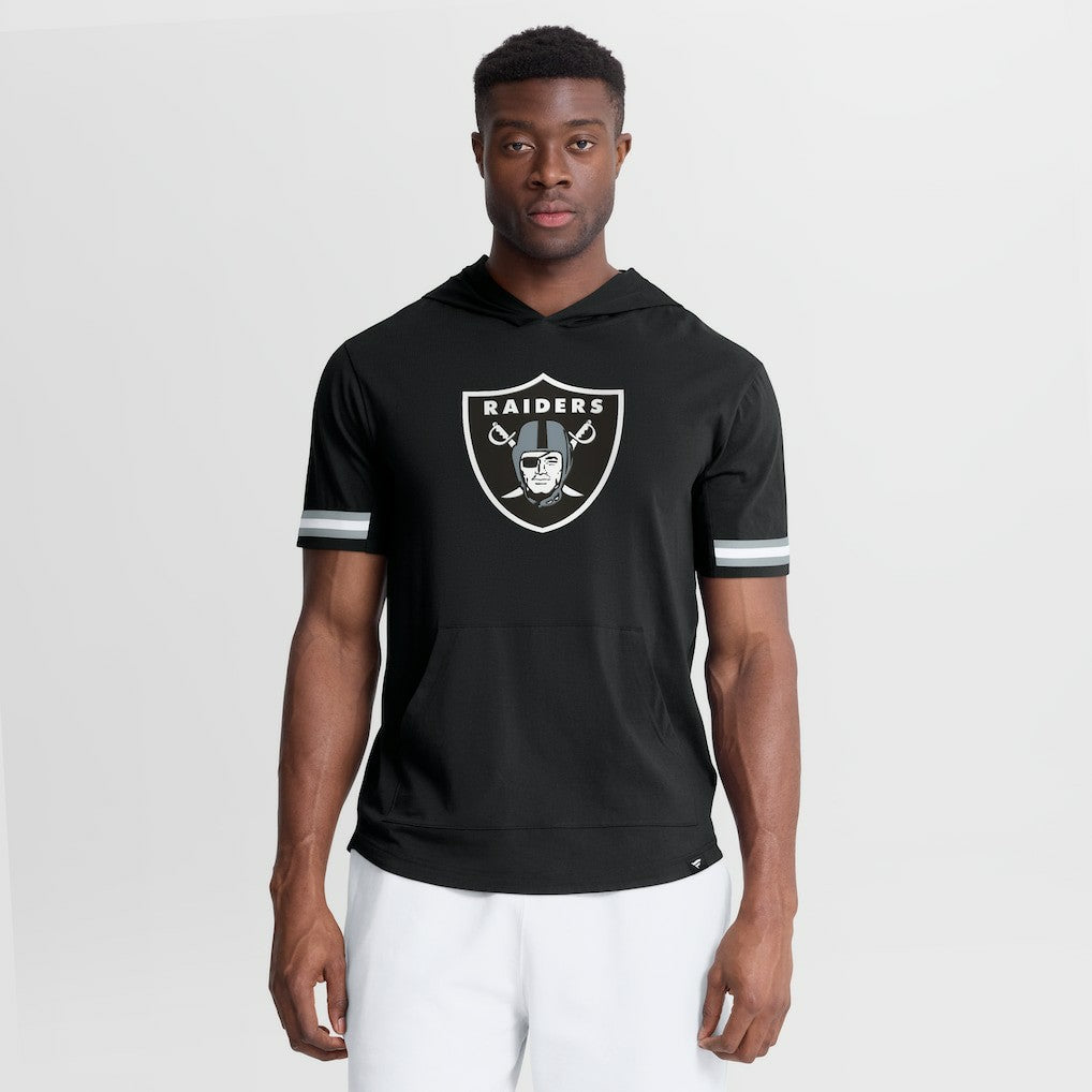 Las Vegas Raiders Optimal Play Short Sleeve Hooded T-Shirt - Black T-shirts