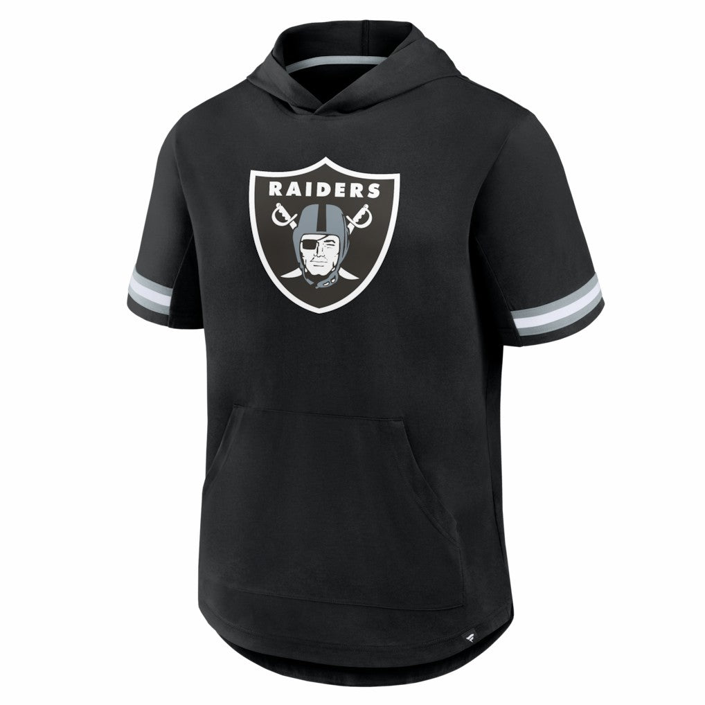 Las Vegas Raiders Optimal Play Short Sleeve Hooded T-Shirt - Black T-shirts