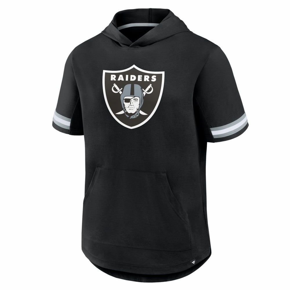 Las Vegas Raiders Optimal Play Short Sleeve Hooded T-Shirt - Black T-shirts