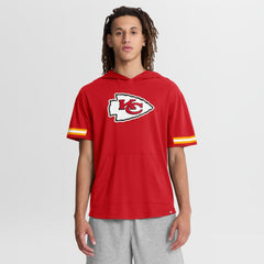 Kansas City Chiefs Optimal Play Short Sleeve Hooded T-Shirt - Red T-shirts
