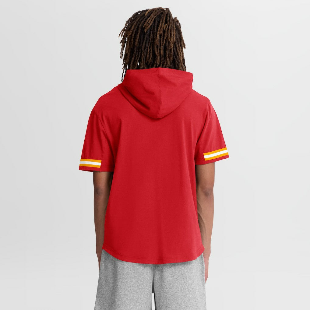 Kansas City Chiefs Optimal Play Short Sleeve Hooded T-Shirt - Red T-shirts